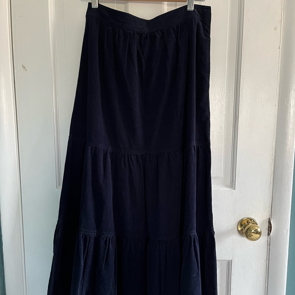 Boden Navy Maxi Skirt